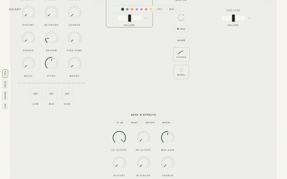 Chirp: a deck's effects, filters and EQ in the browser
