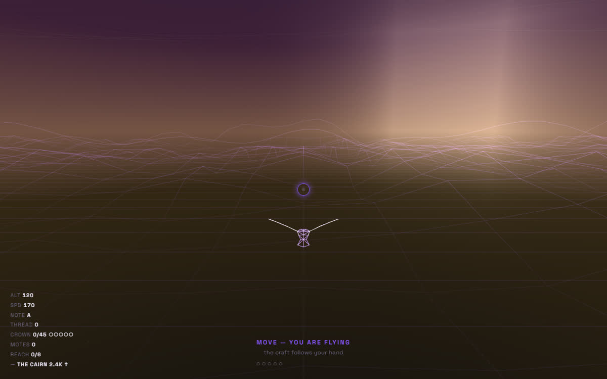 Gyre: free flight in 3D