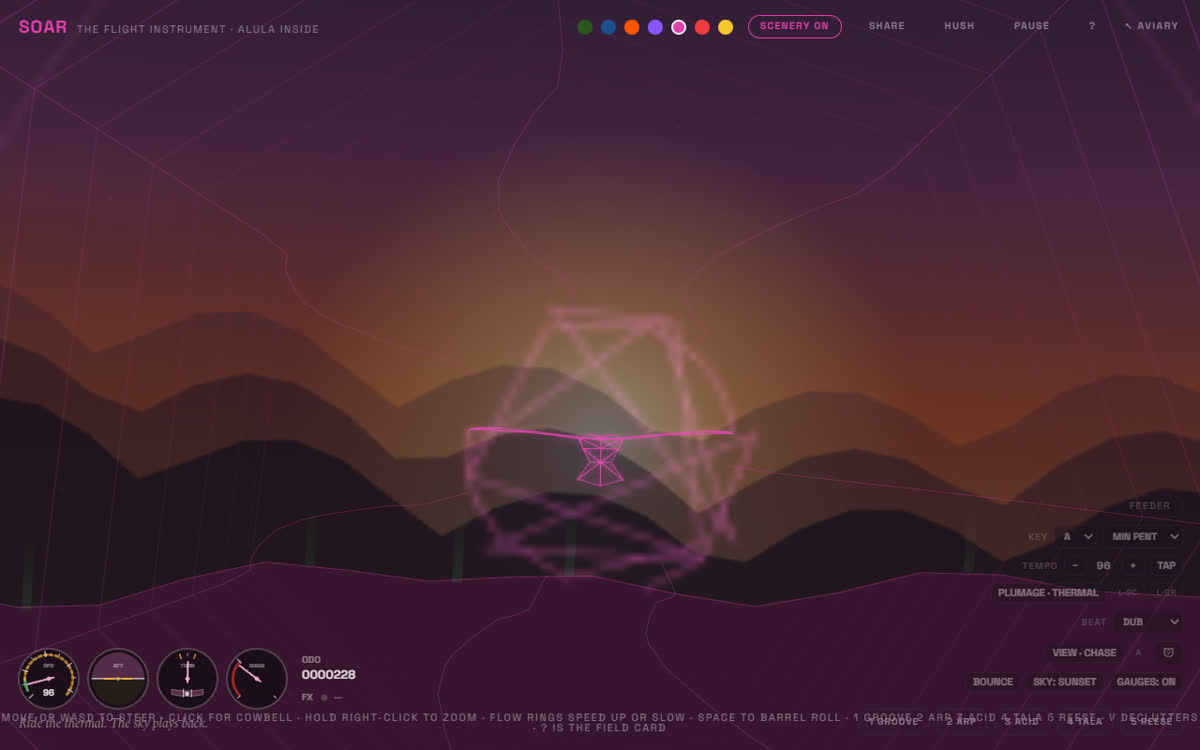 Soar: flight on rails